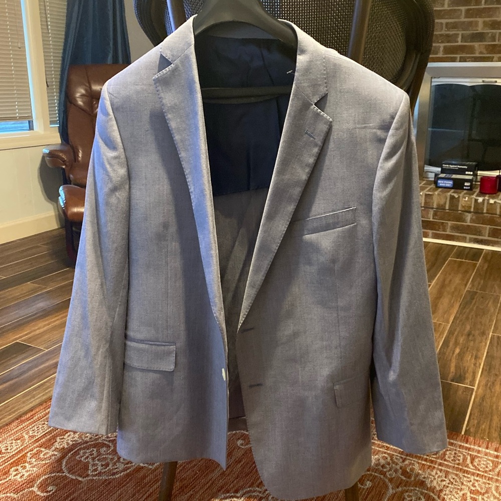 Gray/Light Blue Blazer Brooks Brothers